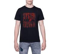 Rebel of Tomorrow T-Shirt Homme Manche Courte Noir Men Black Tee XS