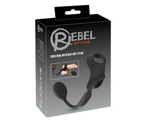 Rebel Plug anal avec anneau tête/pénis-5507280000 Noir Taille Unique