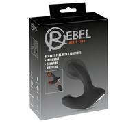 Rebel RC - plug anal vibrant gonflable sans fil rechargeable - noir