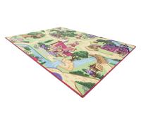 REBEL ROADS Candy Town 27 tapis antidérapant pour enfants - rose / vert Multicolore 95x200 cm