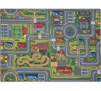 REBEL ROADS Tapis City life 97 City, antidérapant pour enfants - gris Multicolore 140x200 cm