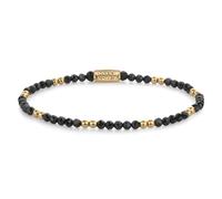Rebel & Rose - Rebel and Rose - RR-30004-G-S - Stones Only Black & Gold Glam Rocks - bracelet-Taille S