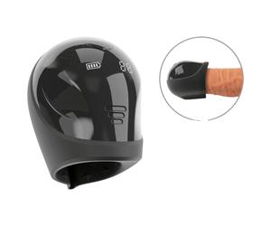 Rebel - stimulateur gland pénis étanche - silicone noir