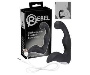 Rebel - stimulateur prostate vibrant rechargeable - silicone noir
