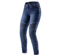Rebelhorn Agness 2 Jeans motard pour femmes, bleu délavé, Taille 30/28