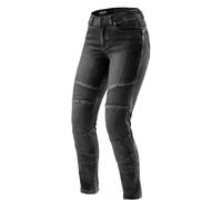 Rebelhorn Agness 2 Jeans motard pour femmes, noir délavé, Taille 32/30