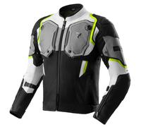 Rebelhorn Borg 2 Veste textile moto imperméable, noir/gris/jaune, Taille XL