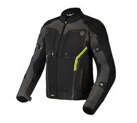 REBELHORN Borg Urban Blouson de moto Cordura Humax Membrane Coudes et Épaule Protecteurs Sliders 10 canaux de ventilation Éléments réfléchissants Poche mobile Néoprène