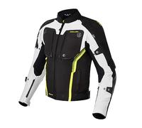 REBELHORN Borg Urban Blouson de moto Cordura Humax Membrane Coudes et Épaule Protecteurs Sliders 10 canaux de ventilation Éléments réfléchissants Poche mobile Néoprène