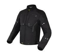 REBELHORN Borg Urban Blouson de moto Cordura Humax Membrane Coudes et Épaule Protecteurs Sliders 10 canaux de ventilation Éléments réfléchissants Poche mobile Néoprène