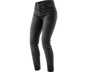 Rebelhorn Bronco Jeans motard pour femmes, noir délavé, Taille 30/30