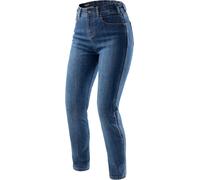 Rebelhorn Classic Jeans motard pour femmes, bleu délavé, Taille 24/30