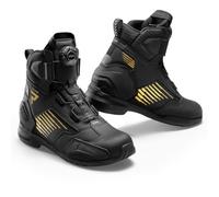 Rebelhorn Core Chaussures moto pour femmes, Noir/Or, Taille 36