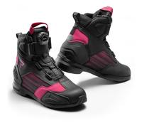 Rebelhorn Core Chaussures moto pour femmes, noir/rose, Taille 40