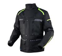 Rebelhorn Cubby 4 Veste textile moto imperméable, noir/jaune, Taille XXS