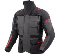 Rebelhorn Cubby 5 Veste textile moto imperméable, noir-gris-rouge, taille XS pour homme