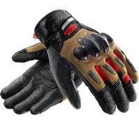 Rebelhorn Defender Gants de moto, noir/kaki/rouge, Taille S