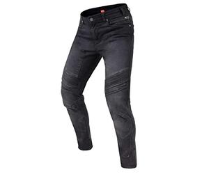 REBELHORN Eagle III Jean de moto pour homme | Doublure en fibre aramide | Protections des genoux et des hanches SAS-TEC | Coupe ajustée