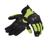REBELHORN Gap III Gants de Moto pour Homme | Cuir de chèvre | Protections de Cheville | Ventilation avec Inserts en Maille Polyester 3D