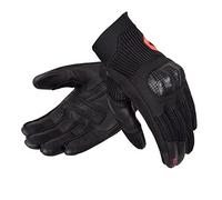 REBELHORN Gap III Gants de Moto pour Homme en Cuir de chèvre avec Protections de Chevilles et Inserts en Maille Polyester 3D