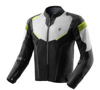 Rebelhorn Hiflow 5 Veste textile moto imperméable, noir-gris-jaune, taille XL pour homme