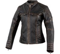 Rebelhorn Hunter Pro Veste en cuir de moto dames, noir-brun, taille M pour femmes