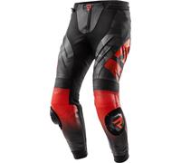 Rebelhorn Inferno Pantalon en cuir de moto, noir/rouge, Taille 58