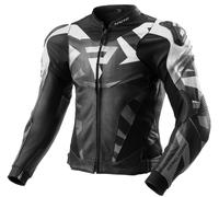 Rebelhorn Inferno Veste en cuir moto, Noir/Blanc, Taille 50