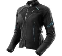 Rebelhorn Jax Veste textile moto pour femmes imperméable, noir/bleu, Taille 5XL