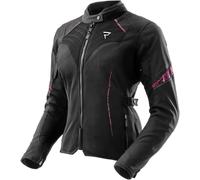 Rebelhorn Jax Veste textile moto pour femmes imperméable, noir-rose, taille 7XL