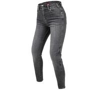 REBELHORN Jean de Moto Classic III Lady pour Femme | Doublure en Fibre d'aramide | Protections SAS-TEC Genoux et Hanches | Coupe Skinny, Gris délavé, 28W x 30L