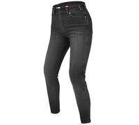 REBELHORN Jean de Moto Classic III Lady pour Femme | Doublure en Fibre d'aramide | Protections SAS-TEC Genoux et Hanches | Coupe Skinny, Noir délavé., 28W x 30L