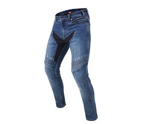 REBELHORN Jean de moto Eagle III pour homme - Doublure en fibre d'aramide - Protections genoux et hanches SAS-TEC - Coupe ajustée