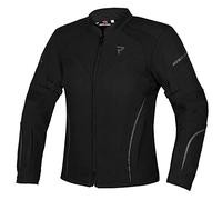 REBELHORN Luna Lady Textile Veste de moto pour femme Protection des coudes et des épaules Membrane Ventilation Éléments réfléchissants 4 poches Certification CE