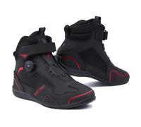 REBELHORN Mixte Spark II Botte de Motard, Noir/Rouge, 45 EU