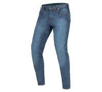 REBELHORN Nomad Jeans de Moto pour Homme | Armalith Denim | SAS-TEC Niveau 2 Genouillères et Protections Niveau 1 de Hanche | Poche de Protection du Coccyx | Coupe fuselée, Bleu délavé., 30W x 34L