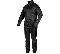 Rebelhorn Rain Costume de pluie de moto, noir, Taille L