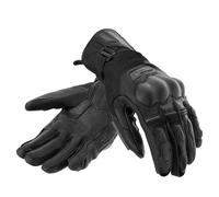 REBELHORN Range Gants de Moto pour Homme - Cuir de chèvre - Protections SAS-TEC - Inserts en Tissu - Double réglage des Poignets - Essuie-Glace au Niveau du Pouce