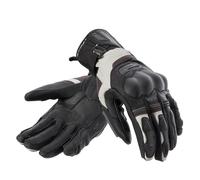 REBELHORN Range Gants de Moto pour Homme - Cuir de chèvre - Protections SAS-TEC - Inserts en Tissu - Double réglage des Poignets - Essuie-Glace au Niveau du Pouce