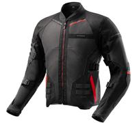 Rebelhorn Scandal 3 Veste textile moto, noir-gris-rouge, taille 3XL pour homme