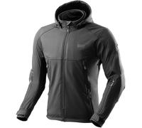 Rebelhorn Slash Softshell Veste textile moto imperméable, noir, Taille 4XL
