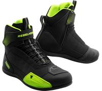 Rebelhorn Swift Chaussures moto, noir/jaune, Taille 40