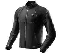 REBELHORN Swift Veste de moto pour homme | Tissu | Ensemble complet de protecteurs Niveau 2 | Membrane HydraShield In&Out | Doublure thermique | Ventilation | Niveau de protection AA | Tailles jusqu'à