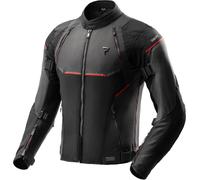 Rebelhorn Swift Veste textile moto imperméable, Noir/Gris/Rouge, Taille L