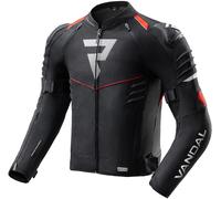 Rebelhorn Vandal 2 Veste textile moto imperméable, noir/rouge, Taille S