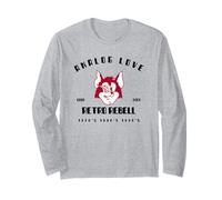 Rebell analogique Love Retro (Funny Old School Statement) Manche Longue