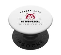 Rebell analogique Love Retro (Funny Old School Statement) PopSockets PopGrip Adhésif