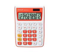Rebell Calculatrice de bureau RE-SDC912OR SDC912 12 chiffres Double fonctionnement Orange
