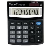 Rebell re-Calculatrice sdc408 – Écran incliné 8 chiffres – Équipement standard – Noir