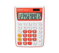 Rebell Calculatrice de bureau RE-SDC912OR SDC912 12 chiffres Double fonctionnement Orange